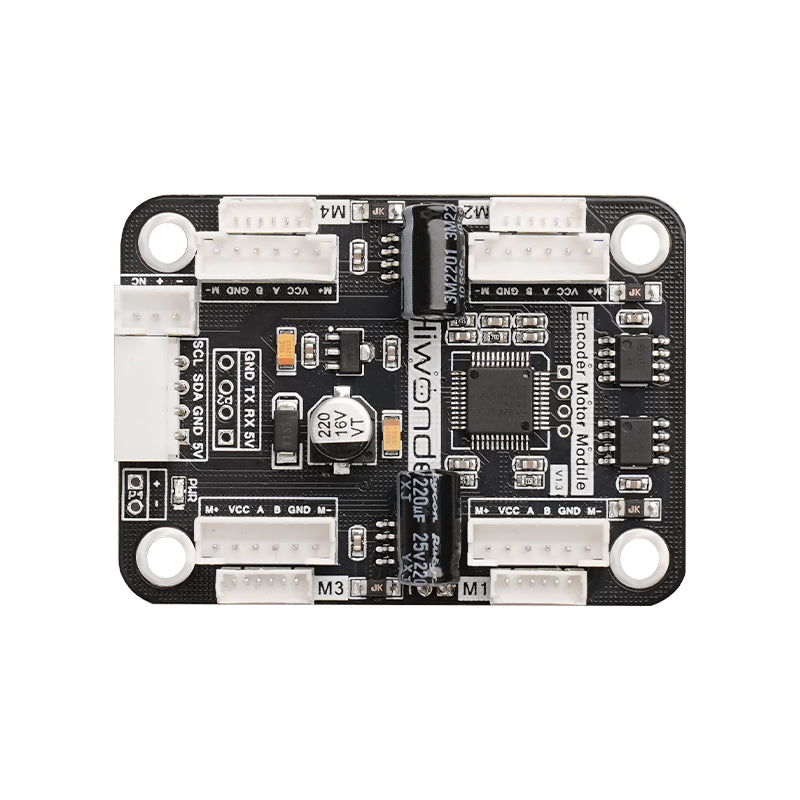 4-Channel Encoder Motor Driver with Onboard Voltage Regulation Circuit for Motor Control Intelligent Small Car