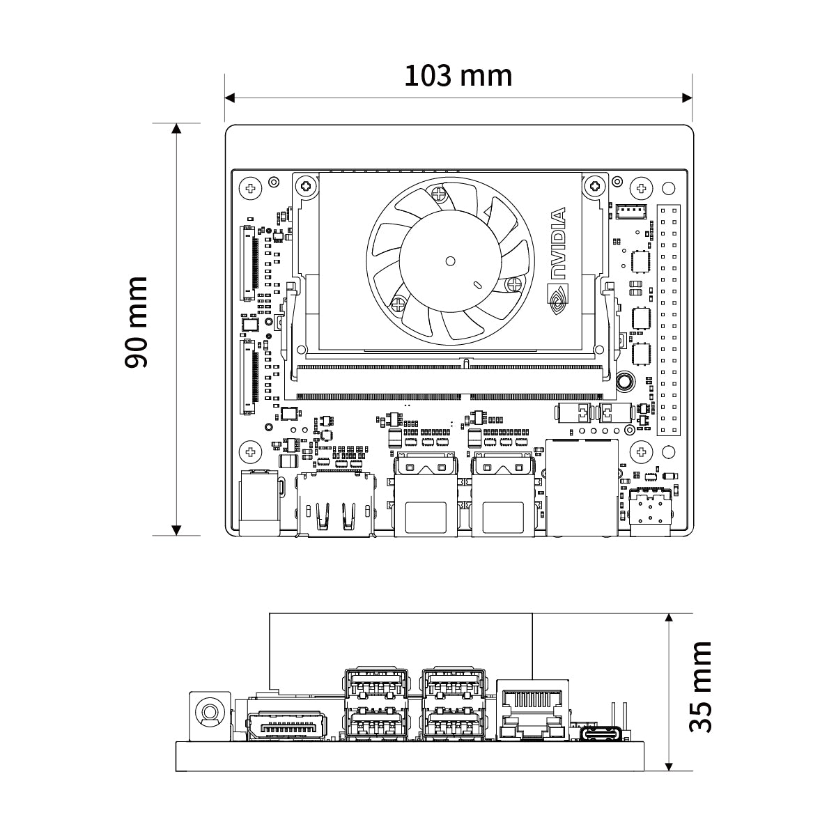 Hiwonder Jetson Orin Nano Development Kit 4GB/8GB SOM Module