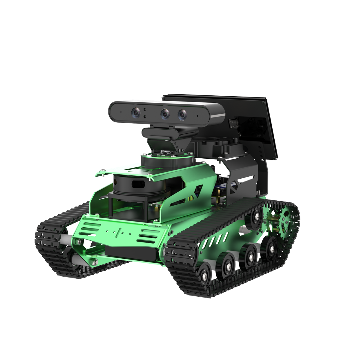 Hiwonder JetTank ROS Robot Tank Powered by Jetson Nano with Lidar Depth Camera Touch Screen, Support SLAM Mapping and Navigation