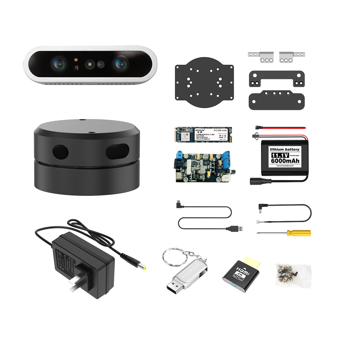 Hiwonder AI Tool for VEX AI Robotics Competition (VAIRC) with Precision Depth Camera & LiDAR for Robot Programming