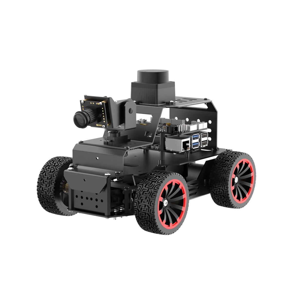 Hiwonder Raspberry Pi 5 Robot Car MentorPi A1 Ackerman Chassis 2DOF Monocular Camera ROS2-HUMBLE Support SLAM and Autonomous Driving