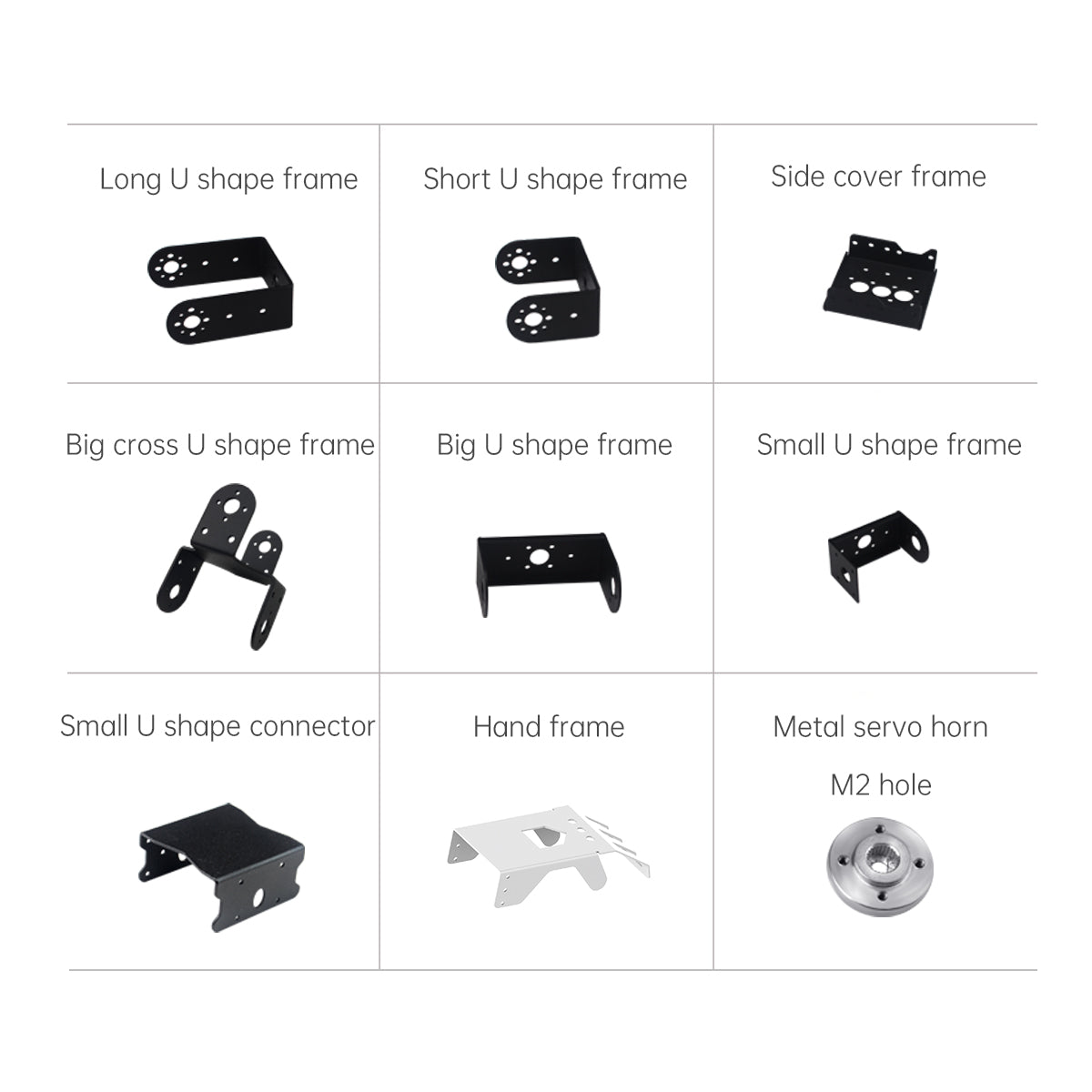 Double-shaft Servo Frame/Bracket: Compatible with Hiwonder Double-shaft Servo