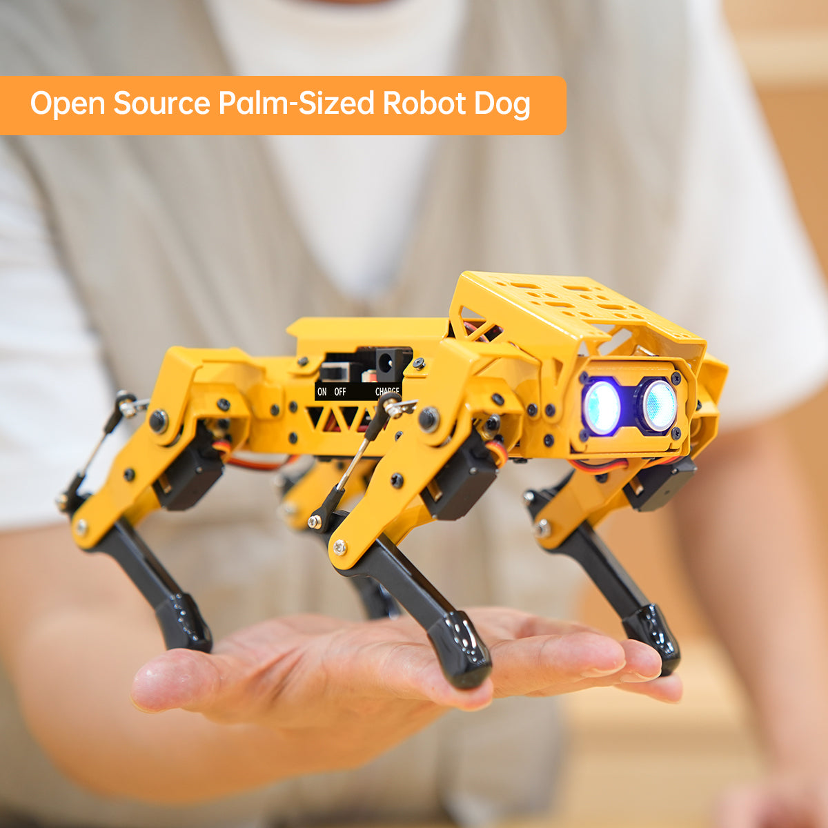 MechDog Hiwonder Open Source AI Robot Dog with ESP32 Controller, High-Speed Coreless Servos Support Scratch, Arduino, and Python Programming