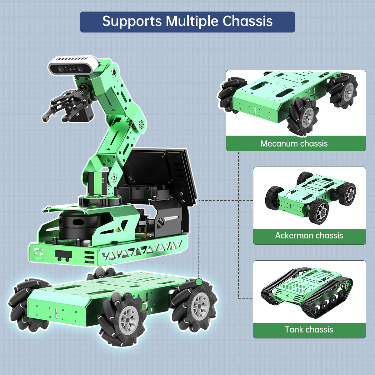 JetRover ROS1 ROS2 Robot Car with Vision Robotic Arm Powered by Jetson Nano Support SLAM Mapping/ Navigation/ Python