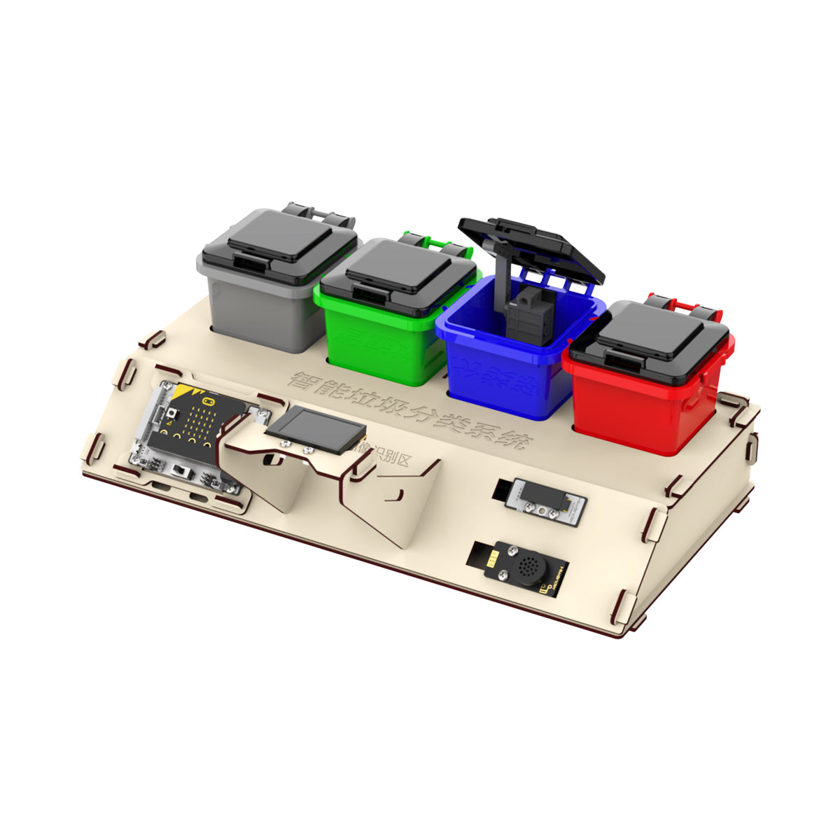 Waste Sorting Robot Kit: Hiwonder AI Vision Waste Classification Kit with Audio Broadcast Powered by micro:bit