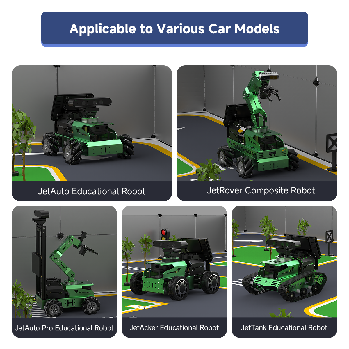 Hiwonder Autonomous Driving Mapping & Navigation Prop Set for Various Robot Cars (3.26*2.98m)