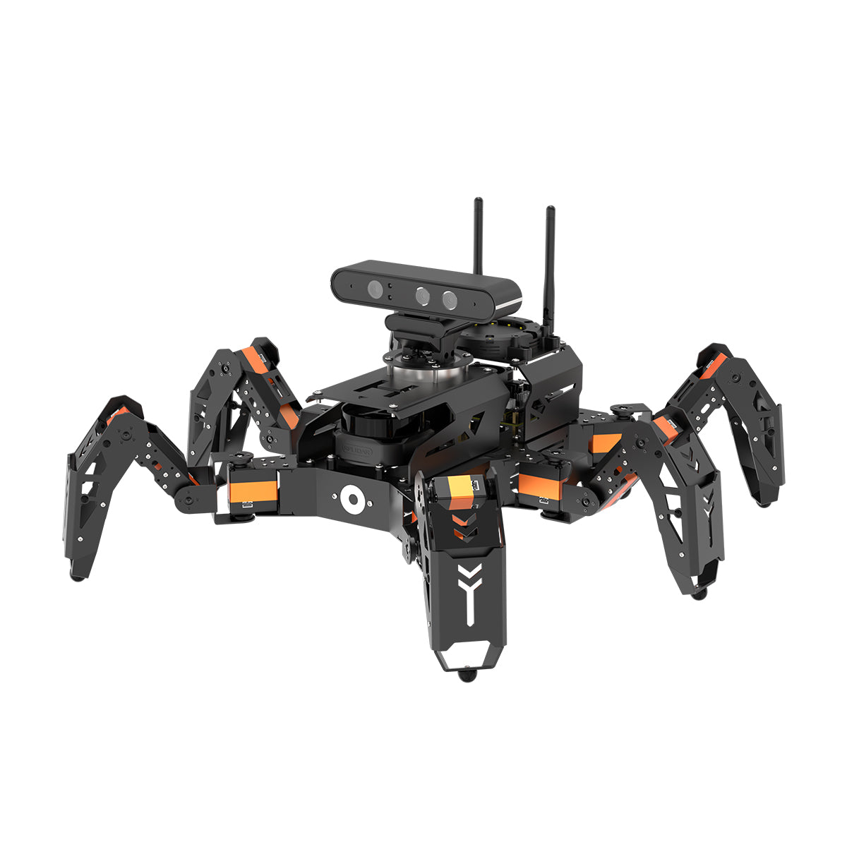 Hiwonder ROSpider ROS Hexapod Robot with Jetson Nano, Lidar, 3D Depth Camera, AI Vision, SLAM & Voice Control