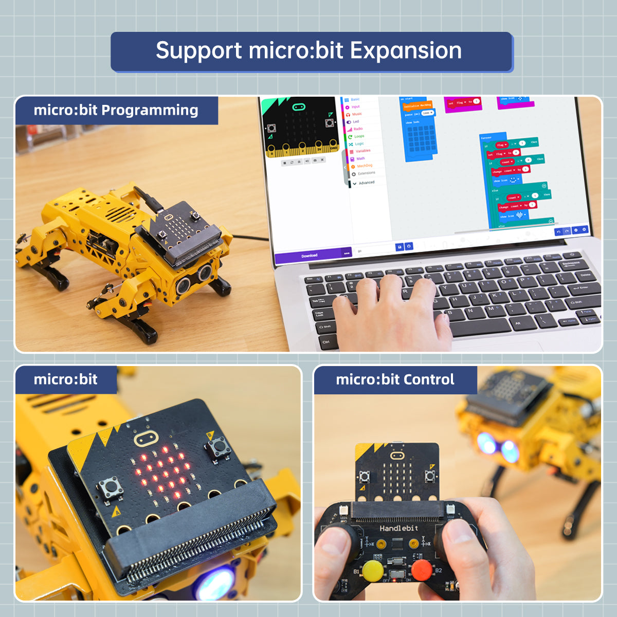 MechDog Hiwonder Open Source AI Robot Dog with ESP32 Controller, High-Speed Coreless Servos Support Scratch, Arduino, and Python Programming